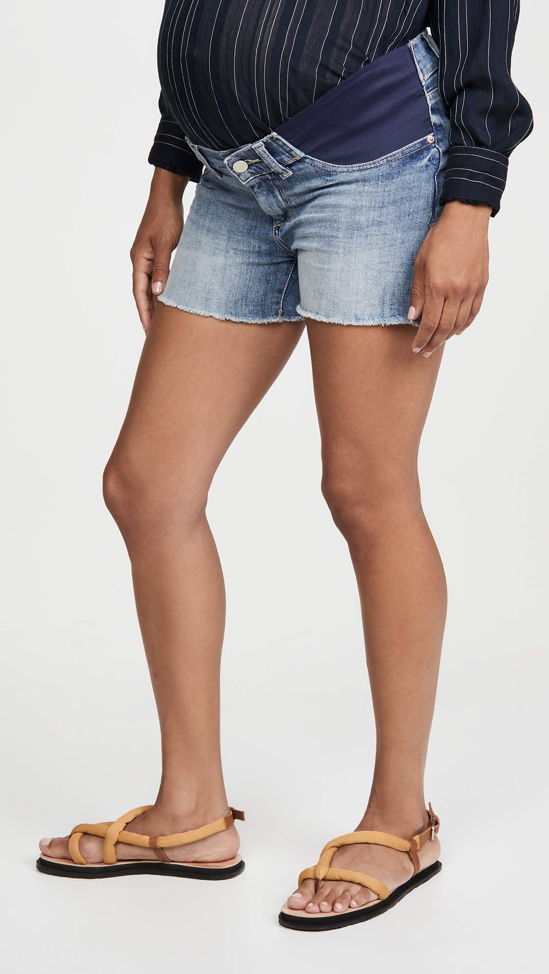 DL1961 Women's Cecilia Maternity Shorts - High Waist Stretch Denim Shorts for Pregnant Women | Comfortable Summer Maternity Wear for Casual Outings & Beach Vacations