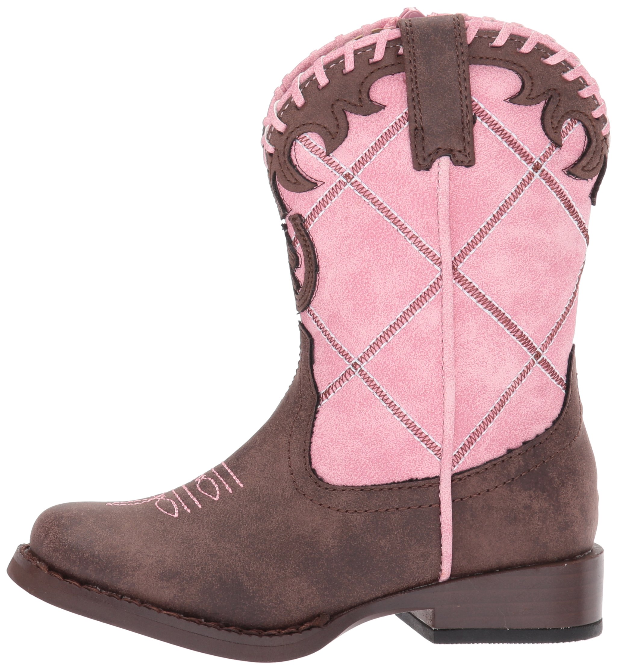 Tin Haul Baby Girls Western Cowboy Boots - Lace-Up Ankle Booties for Toddler & Kids - Perfect for Rodeo, Country Dance & Western Fashion Outfits