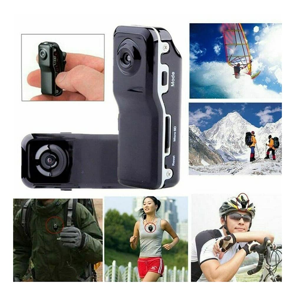 KIMISS Mini HD Video Camera - 1080P DV Camcorder, Webcam, Sports Helmet & Bike Action Camera for Vlogging, Cycling, Motorcycle Riding & Outdoor Adventures