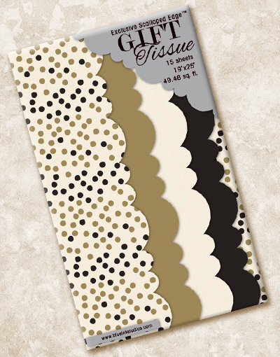 Elegant Scalloped Tissue Paper for Gift Wrapping, Party Decorations & Crafting - Premium Quality Decorative Paper for Weddings, Birthdays & DIY Projects
