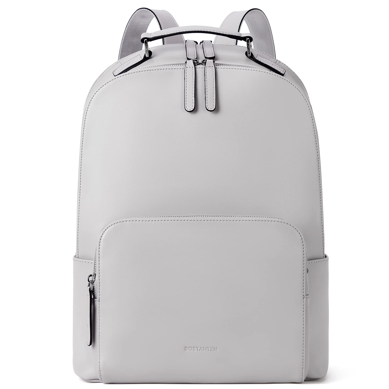 BOSTANTEN Genuine Leather Women's Backpack - 15.6 Inch Laptop Bag, Large Travel Backpack for Work, College, Commuting & Everyday Use - Stylish Shoulder Bag for Women
