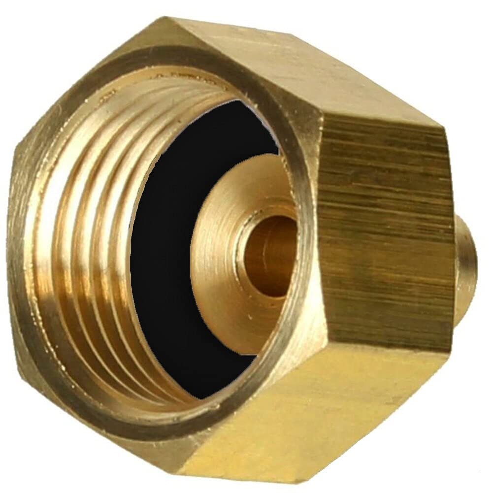 1PC Gold R134A Refrigerant Bottle Adapter - W21.8 to 1/4
