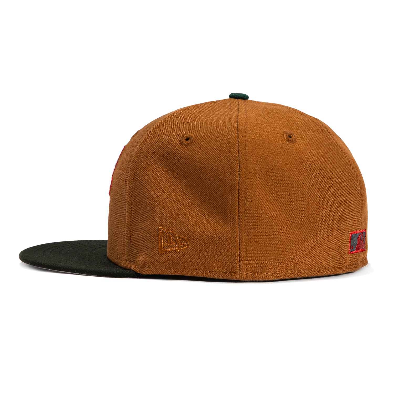 New Era 59Fifty Oakland Athletics Battle of the Bay Patch Script Hat - Khaki & Black Baseball Cap for Men - Perfect for Baseball Games, Streetwear Fashion & Fan Collections