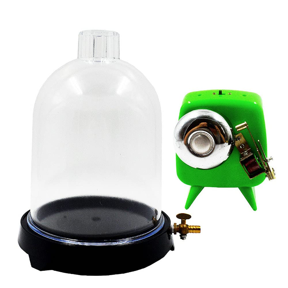 Vacuum Hood Suction Disc Bell - Plastic Jar for Physics Experiments & Sound Lab Studies | Scientific Tool for Vacuum Labs & Classroom Demonstrations