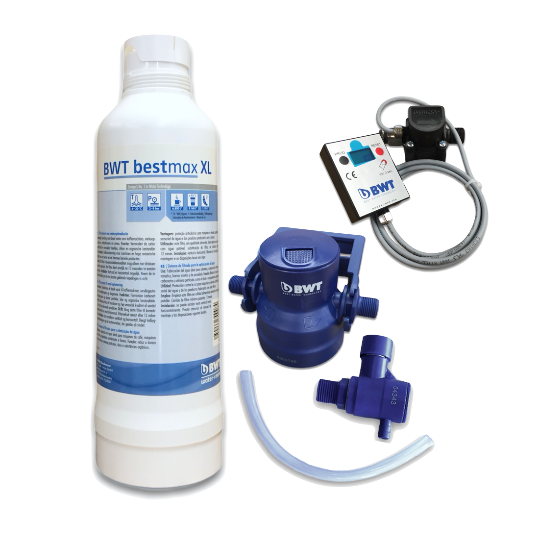 BWT Bestmax XL Water Filtration System - Premium Whole House Water Filter Set for Clean Drinking & Shower Water | Perfect for Home, Office & RV Use