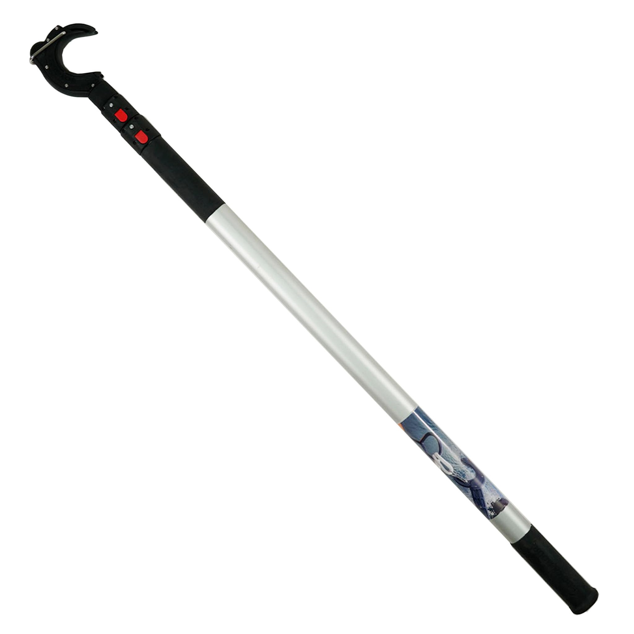 Telescoping Boat Hook 3.2m (10.5ft) - Extendable Marine Hook for Mooring, Docking & Retrieval - Aluminum Boat Hook with Cleat Ring Attachment - Perfect for Yachts, Sailboats & Dockside Use