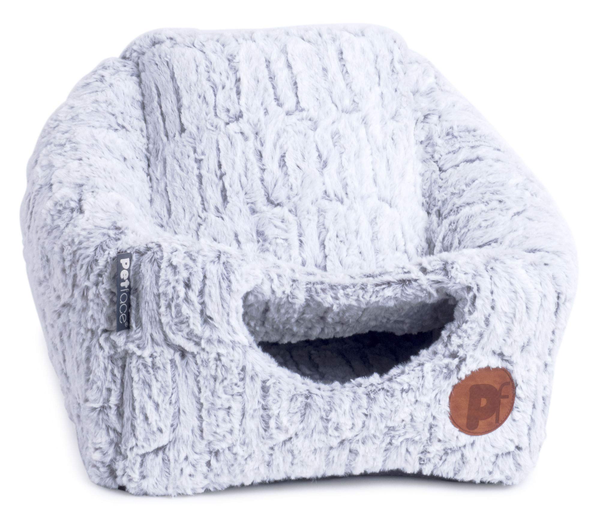Cozy Plush Cat Cave Bed - Soft & Luxurious Bamboo Igloo Pet Bed for Cats & Kittens - Perfect for Indoor Napping, Lounging & Warm Winter Nights