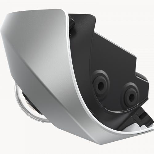 Axis Communications P9106-V 3MP Outdoor Security Camera - Weatherproof IP Network Corner Mount Surveillance (Brushed Steel) for Home & Business Security Monitoring