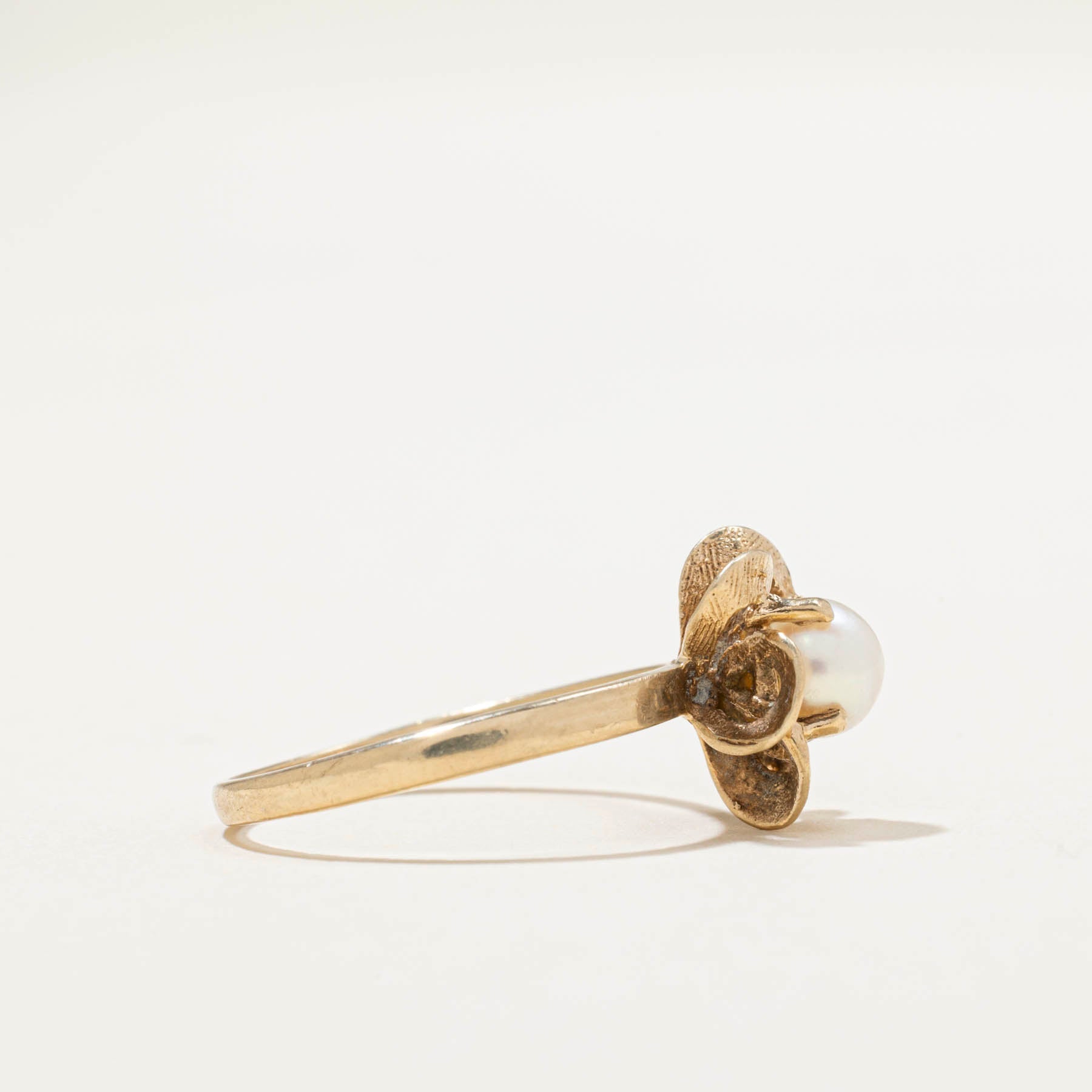 Pearl Floral Design Ring - Size 5.5 | Elegant Women's Jewelry for Weddings, Parties & Special Occasions
