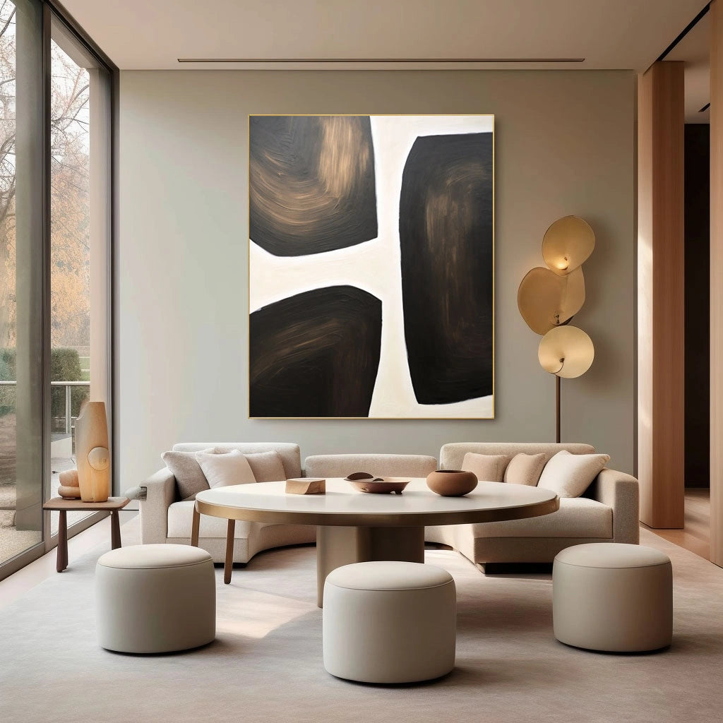 Abstract Tranquility Art Painting - Modern Canvas Wall Decor for Living Room, Bedroom & Office | Serene Home & Office Decor | #WS100