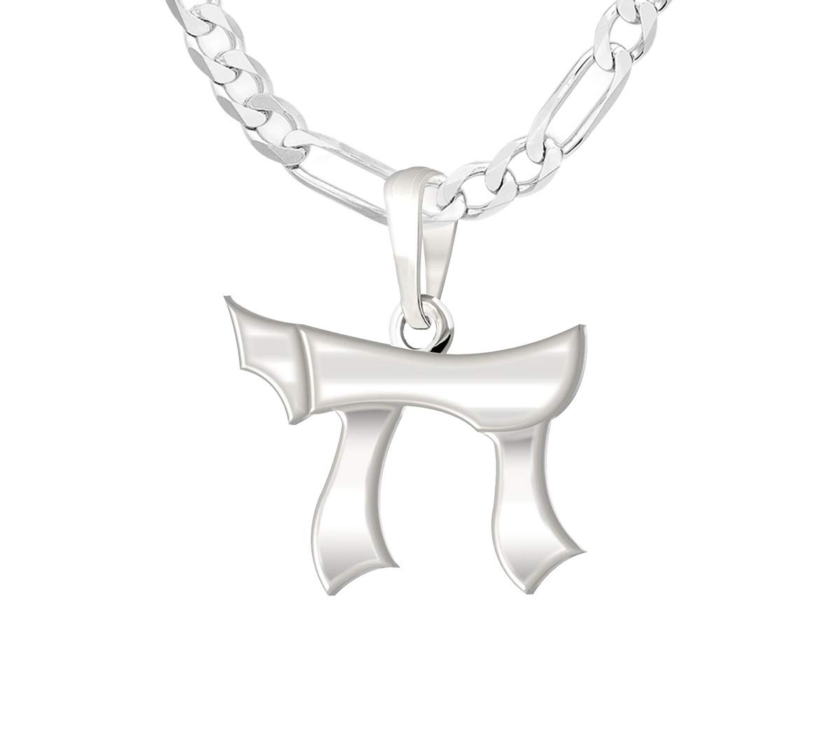 925 Sterling Silver Jewish Chai Pendant Necklace for Women - 0.625in Sign of Life Charm - Adjustable 18in to 24in Chain - Perfect for Hanukkah, Bat Mitzvah & Everyday Spiritual Jewelry