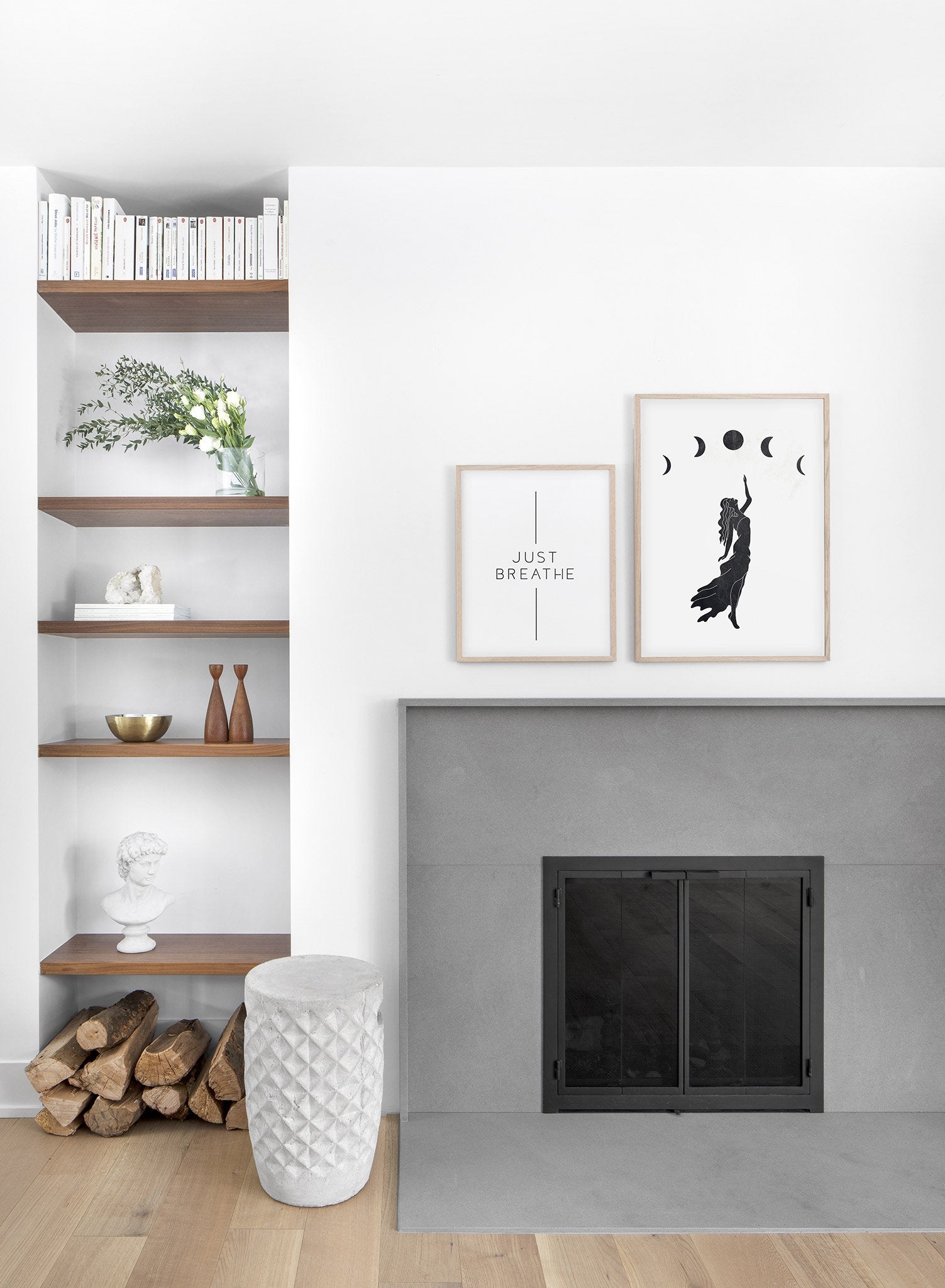 Selene Poster - Premium Moon Goddess Wall Art Print for Home & Office Decor - Perfect for Bedroom, Living Room & Gift Ideas