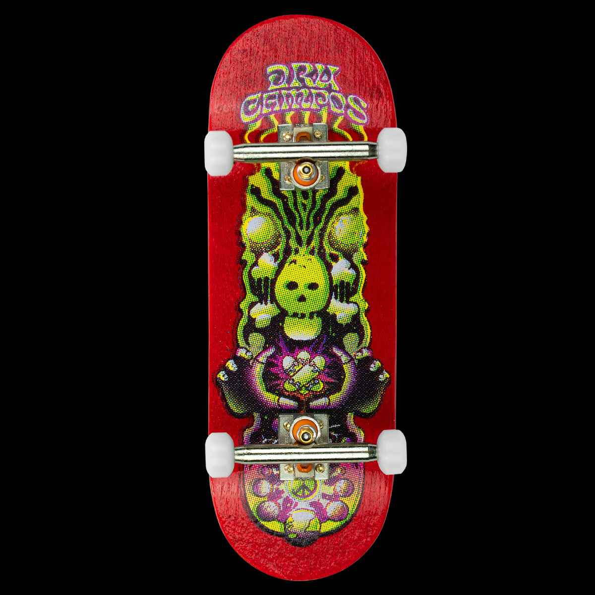 Blackriver Fingerboard Complete - Professional Finger Skateboard with Dru Campos Portal Call Design - Perfect for Skateboarding Enthusiasts & Collectors | Great for Indoor Practice, Office Desk Fun & Skate Tricks Training