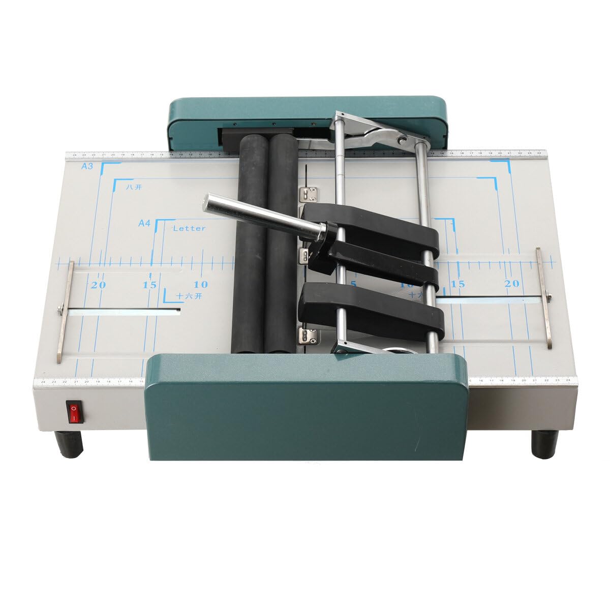 ECUTEE A3 Manual Booklet Maker - 110V Folding Binding Machine with Stapler for Bookbinding, Pamphlets & Documents | Ideal for Printing Factories, Schools & Office Use