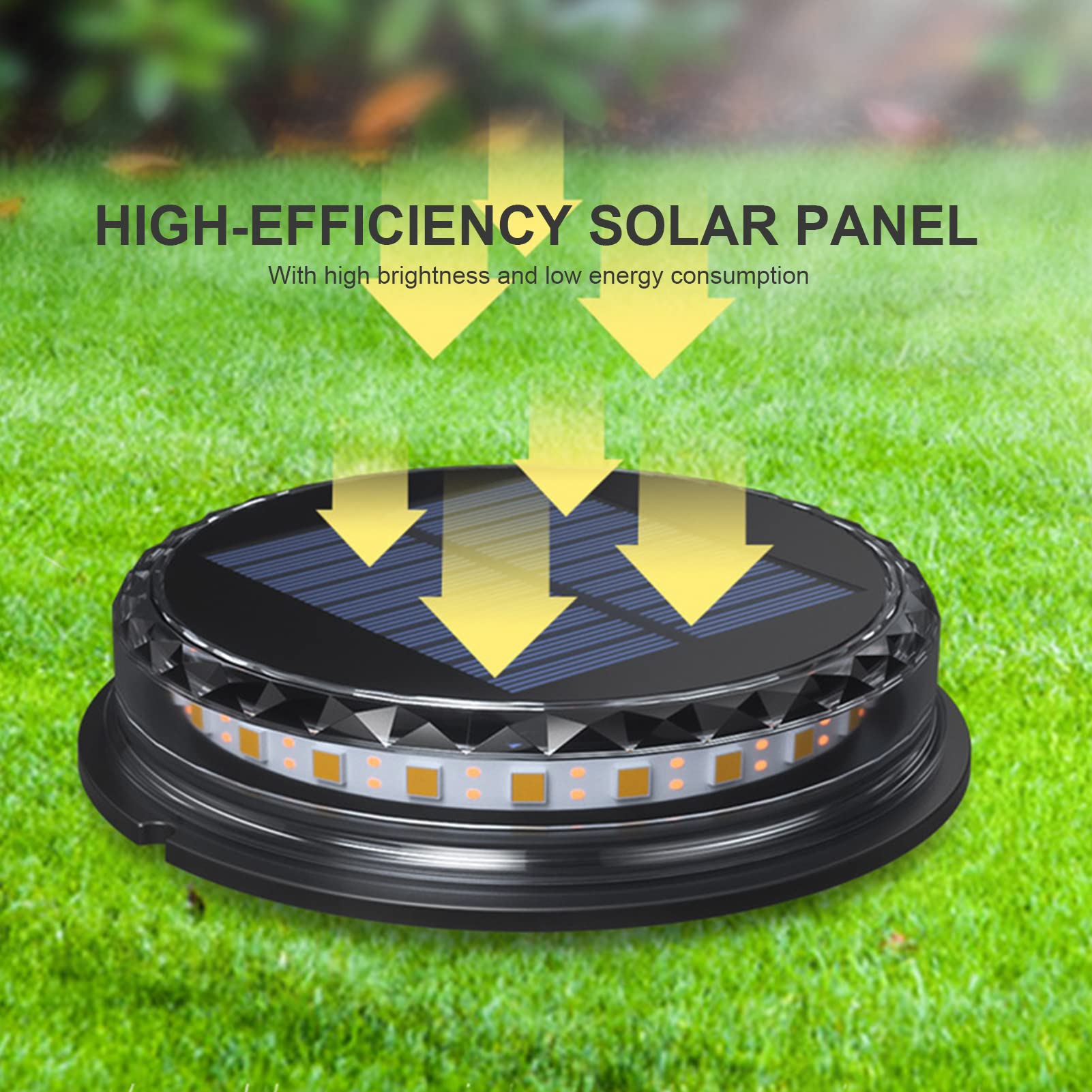 Matybobe Solar Ground Lights - Waterproof Outdoor Solar Garden Lights with Auto On/Off, LED Landscape Lighting for Lawn, Yard, Walkway, Patio - Perfect for Garden Decor, Pathway Illumination & Outdoor Party Lighting