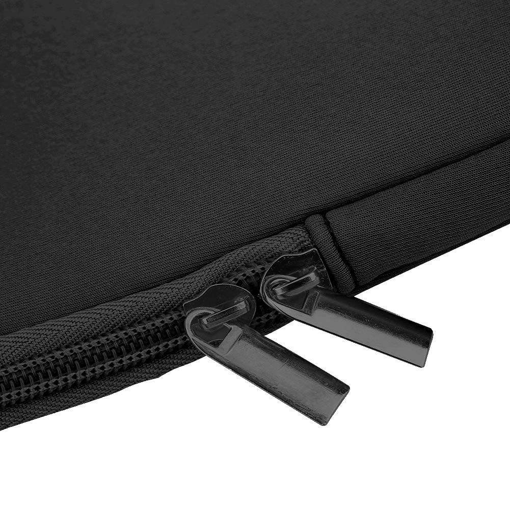 14 Inch Black Square Laptop Bag for College & Work - Durable Hand Carry Case Fits Most 14