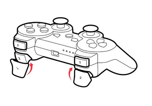 Original PlayStation 3 Dual Trigger Controller Accessories - Black (Germany Edition) | Replacement Triggers for PS3 Controllers | Perfect for Gaming, Repair & Customization