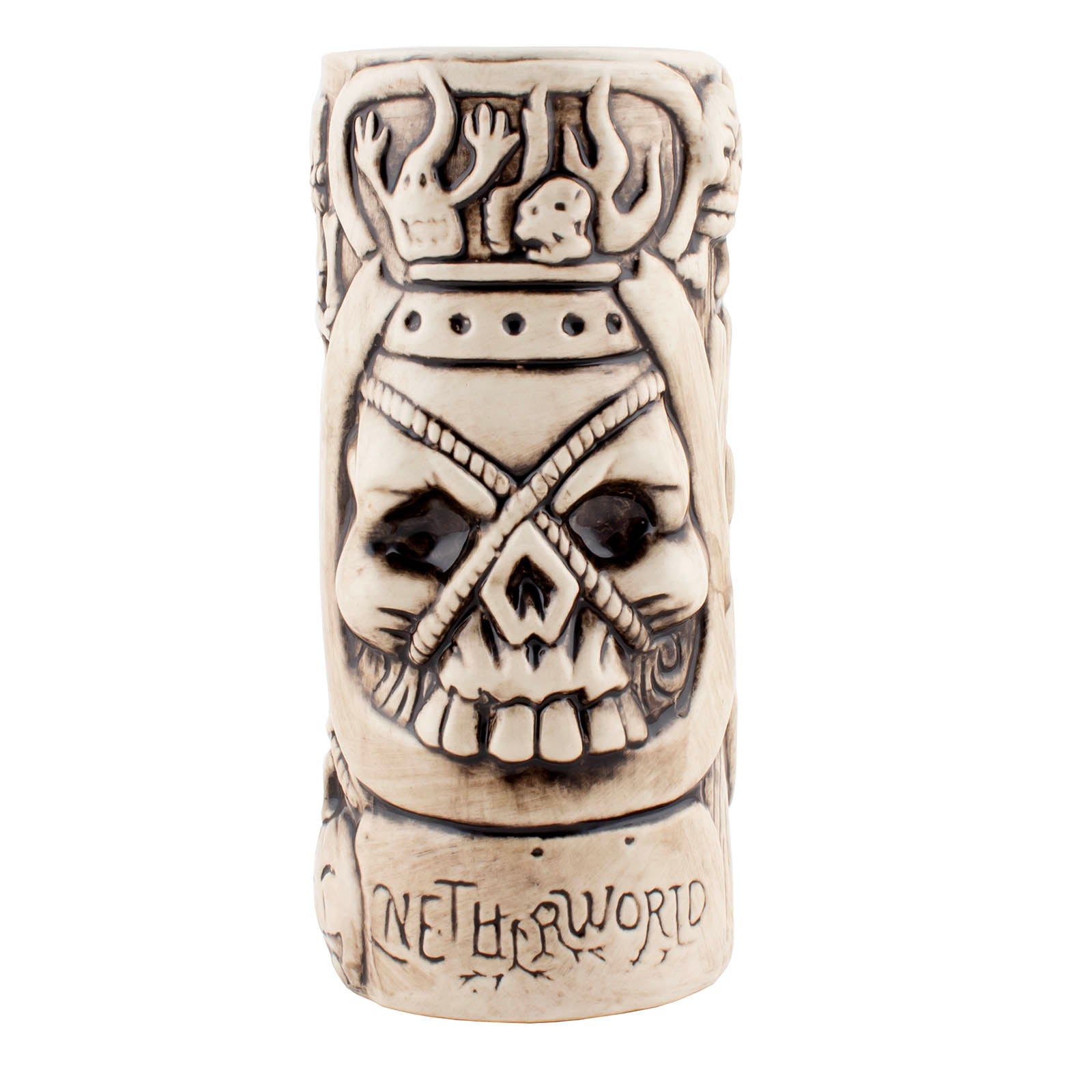 BarConic® Haunted House Tiki Mug - 18oz Halloween Themed Drinking Cup for Cocktails, Beer & Tropical Drinks - Perfect for Halloween Parties, Themed Events & Tiki Bar Decor