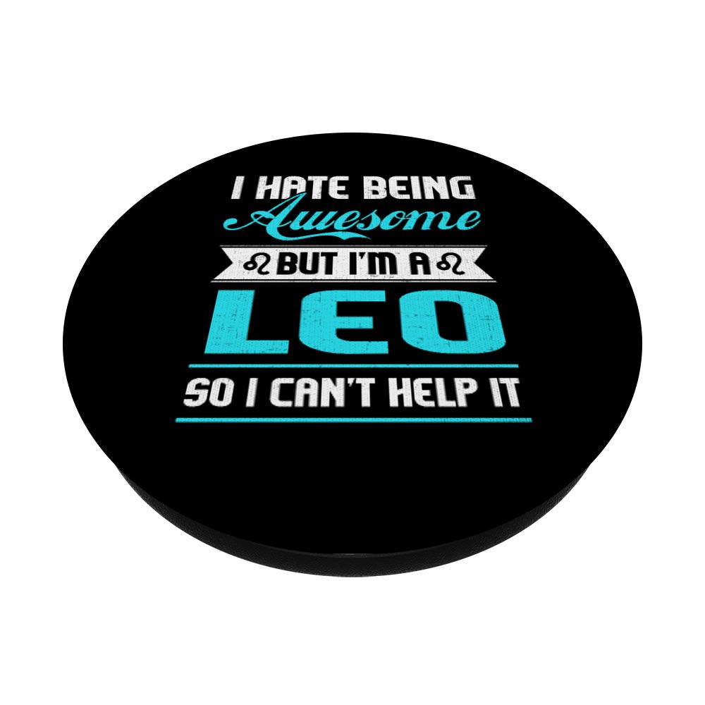 Leo Zodiac PopSockets PopGrip - Swappable Phone Grip for iPhone & Android | Astrological Horoscope Accessory | Perfect for Leo Season, Birthday Gifts & Phone Protection