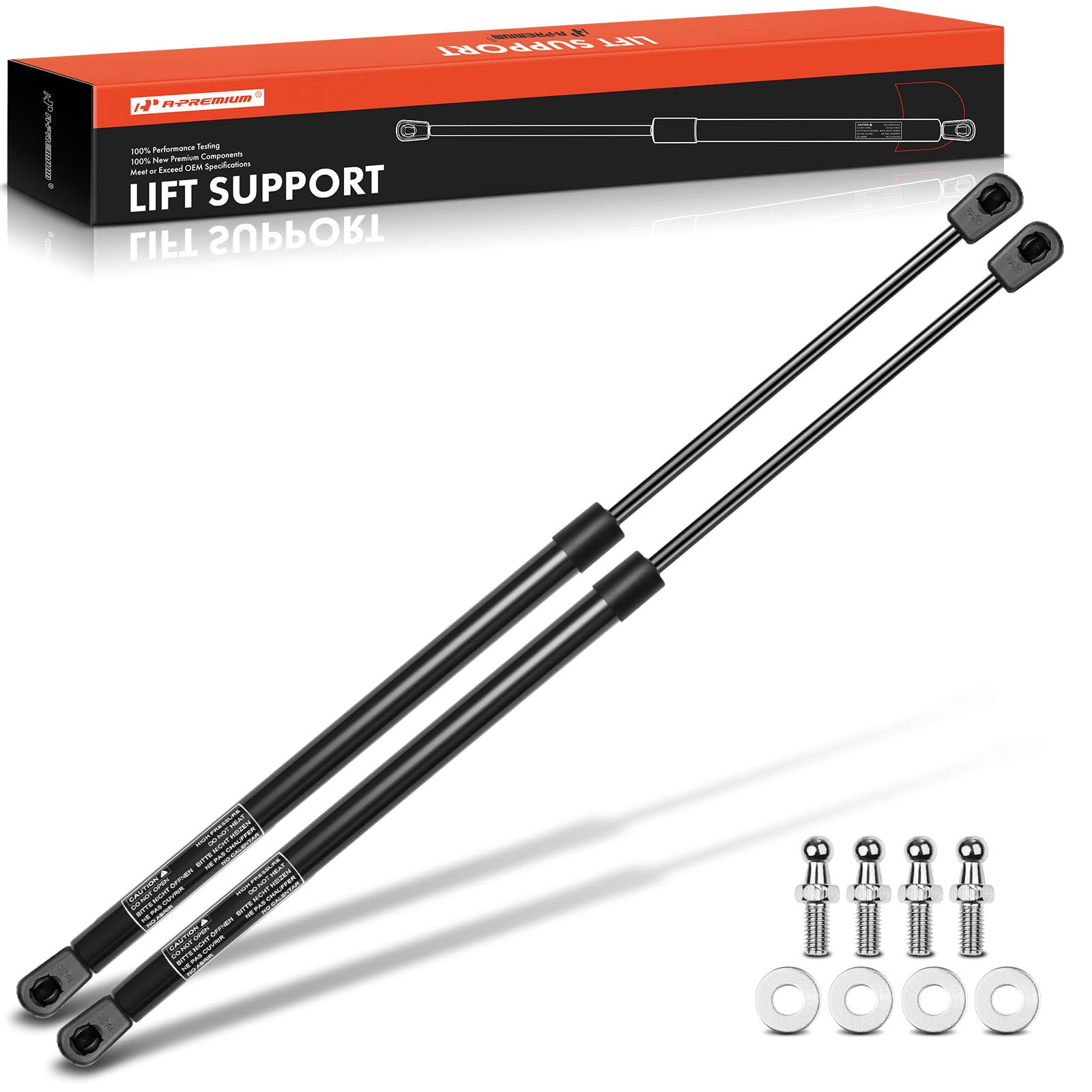 Premium 19.69 Inch 20lb Gas Spring Struts - Heavy Duty Lift Supports for Toolbox, Cabinet, Sliding Window, Storage Bed & Bench Lids (2-PC Set) - Perfect for Garage, Workshop, RV & Home Organization