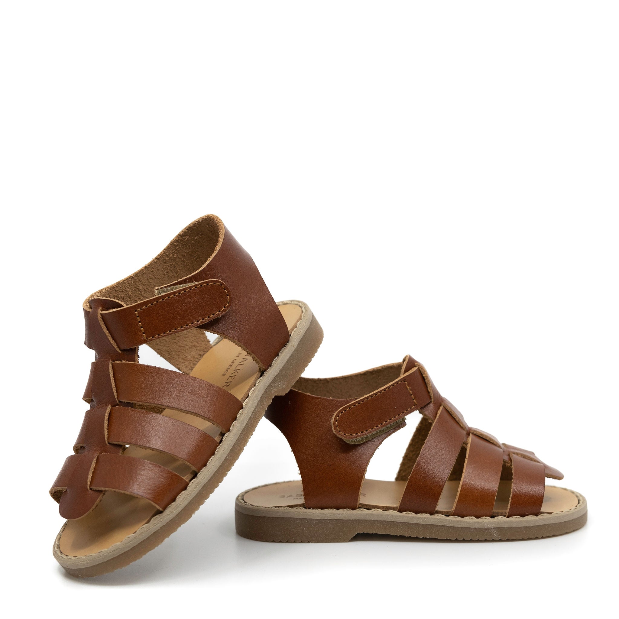 Cognac Gladiator Baby Sandal for Toddlers - Soft Leather First Walking Shoes for Boys & Girls - Perfect for Indoor & Outdoor Play, Park Visits, and Special Occasions