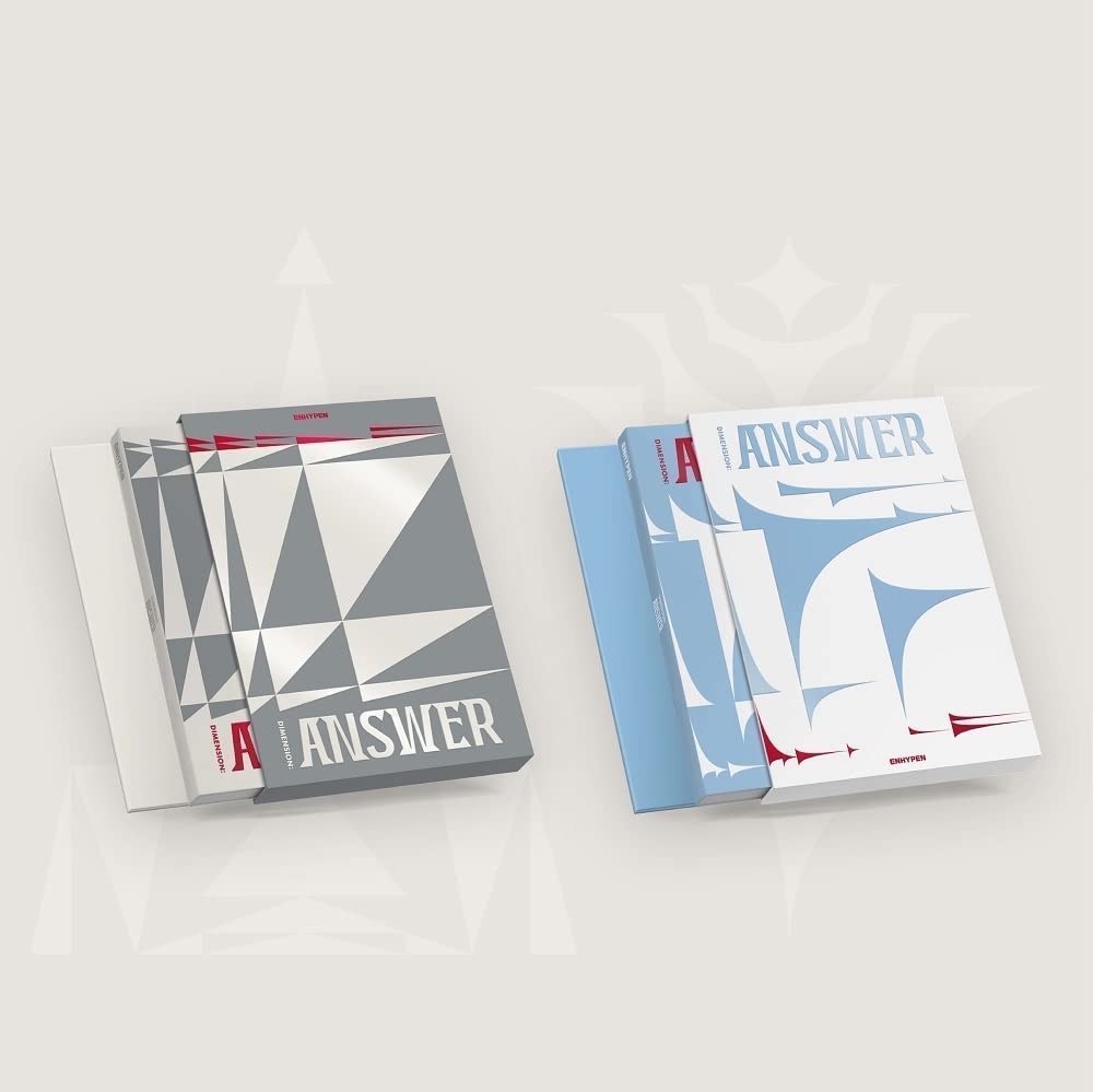 ENHYPEN DIMENSION : ANSWER 1st Album Repackage (CD + Photobook + Lyric Book + Photocard + Photo Stand + Paper Dice + Sticker + Bookmark) - K-POP Collectors Edition - Perfect for Fans, Gift Giving & Music Collections