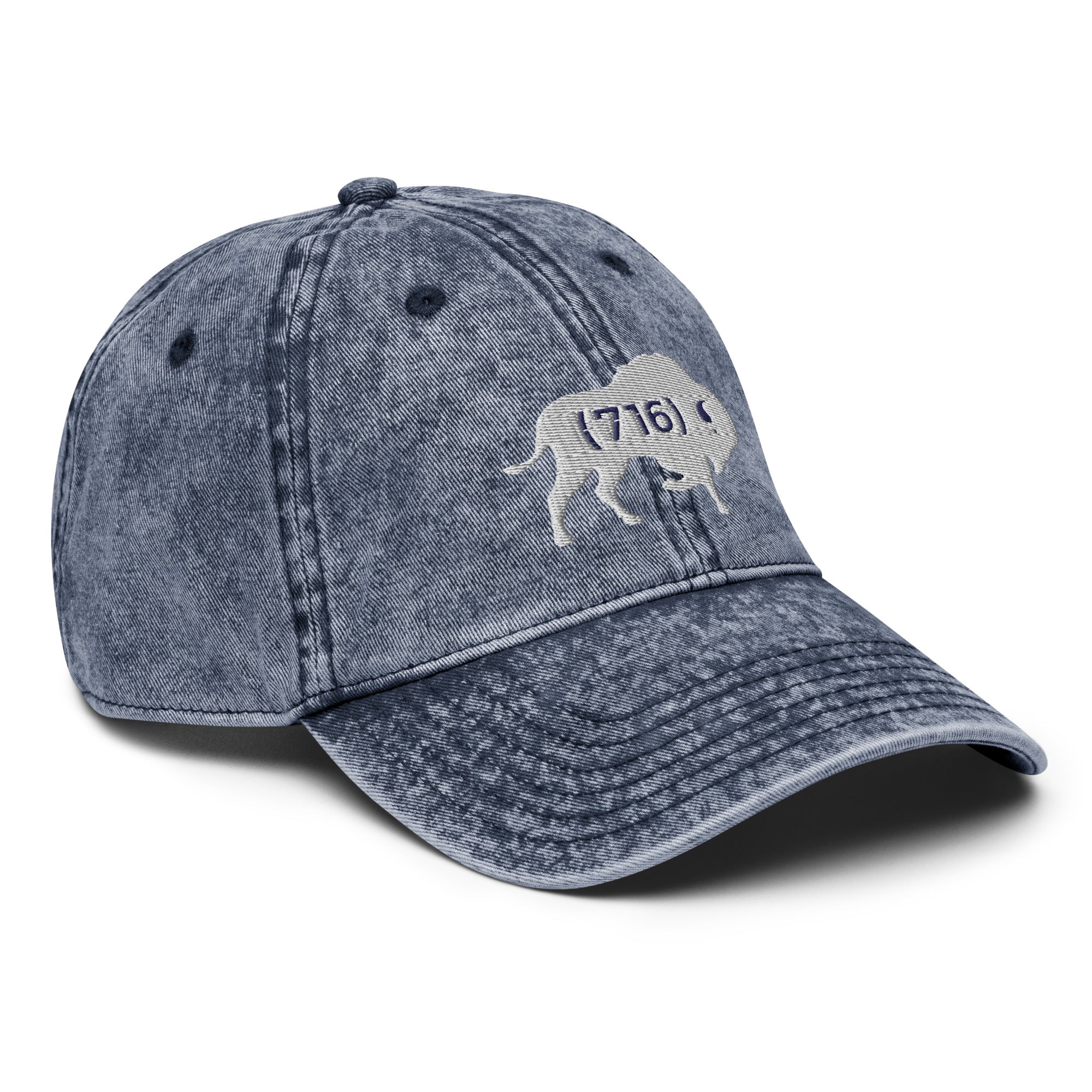 Buffalo WRC Vintage Twill Cap - Retro Baseball Hat for Men & Women - Adjustable Snapback Trucker Hat for Outdoor, Sports & Casual Wear