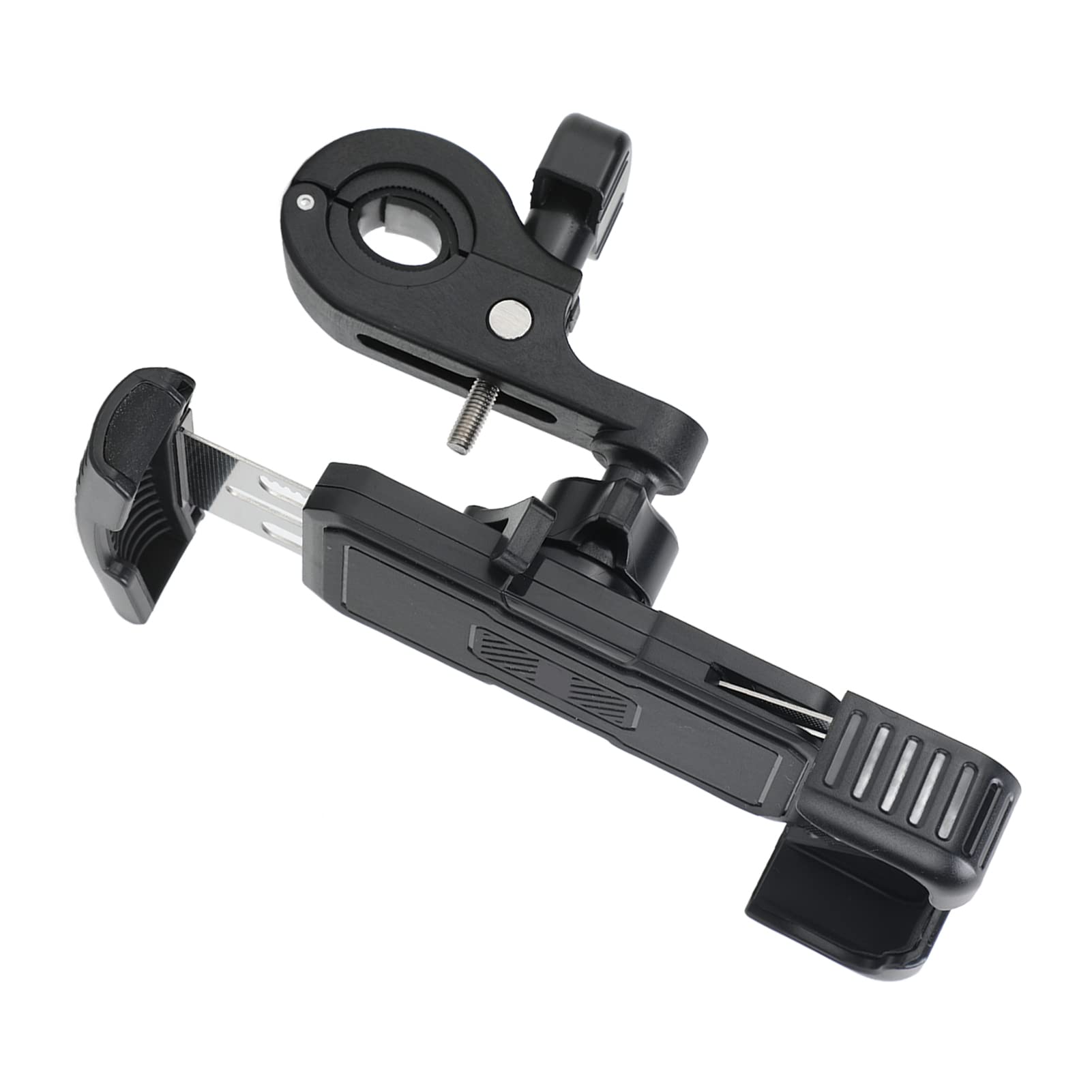WEYI Bike Phone Holder - ABS Plastic Motorcycle Phone Mount, Anti-Slip & Shockproof Bicycle Phone Bracket for iPhone Samsung (Black) - Perfect for Cycling, Commuting & Outdoor Adventures