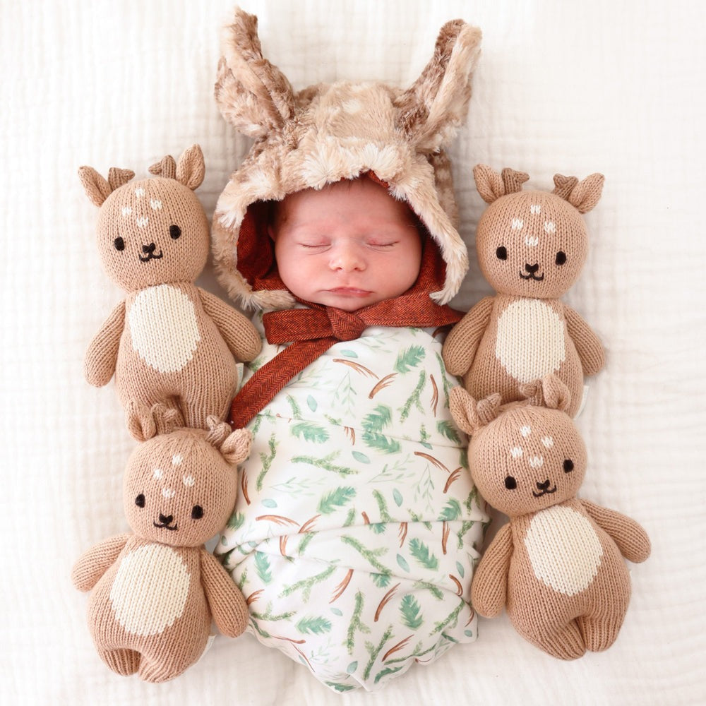 Cuddle Kind Baby Fawn Plush Stuffed Animal - Ultra Soft Huggable Deer Toy for Kids & Toddlers - Perfect for Nursery Decor, Baby Shower Gifts & Cuddling Comfort