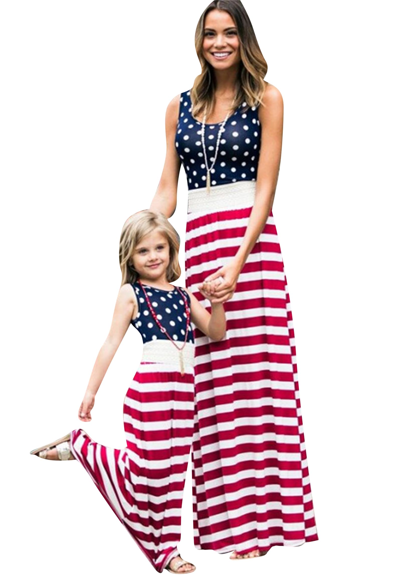 GORIFE Mommy and Me Matching Summer Dresses - Beach Family Outfits, Casual Long Sleeve Dresses with Plus Size Options | Perfect for Beach Vacations, Family Photos & Summer Outings