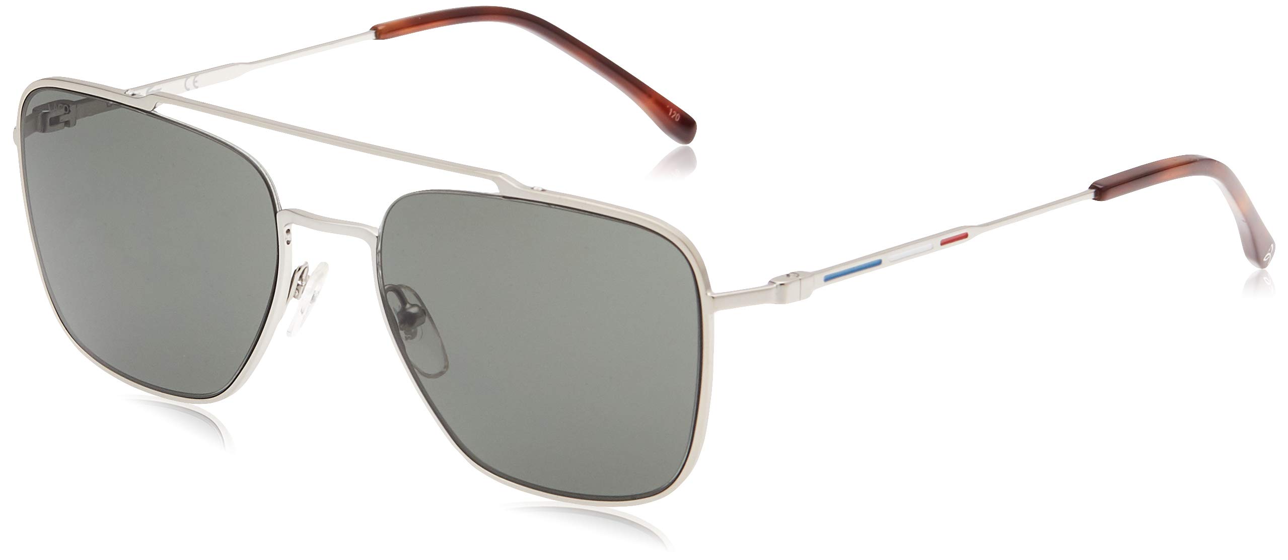 Lacoste L105snd Aviator Sunglasses for Men - Polarized UV Protection Pilot Style Shades - Perfect for Driving, Travel & Outdoor Activities