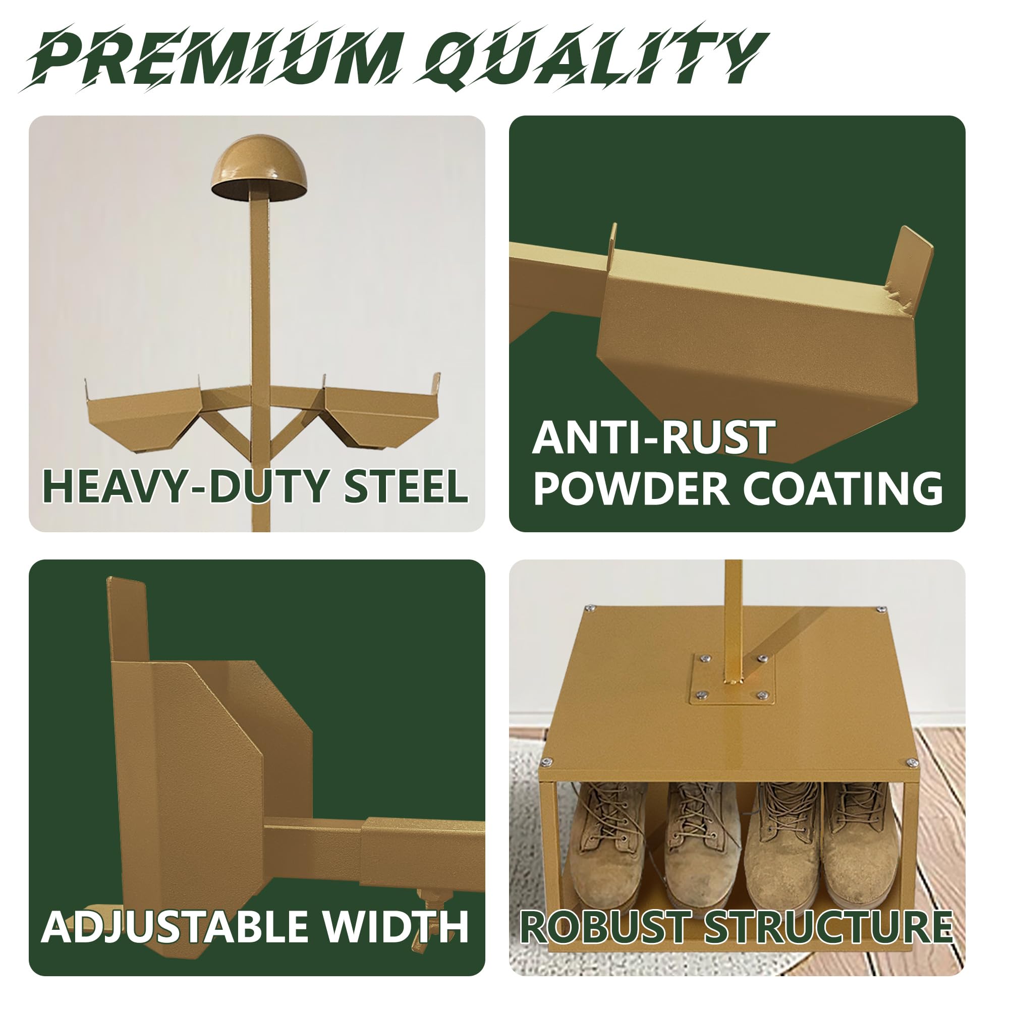 Tactical Gear Stand - Heavy Duty Steel Military & Police Equipment Holder for Vests, Helmets & Accessories - Perfect for Armory, Training & Storage Organization
