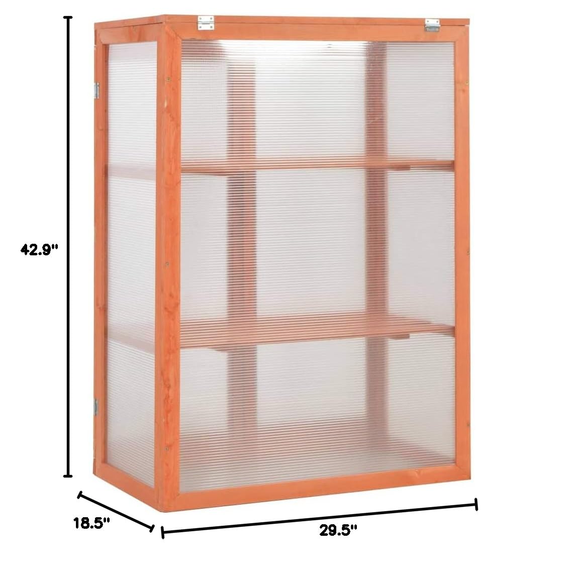 vidaXL Wooden Greenhouse for Garden, Patio, Backyard & Lawn - Cold Frame Plant Growing Greenhouse for Gardening & Outdoor Use - Perfect for Growing Vegetables, Herbs & Flowers