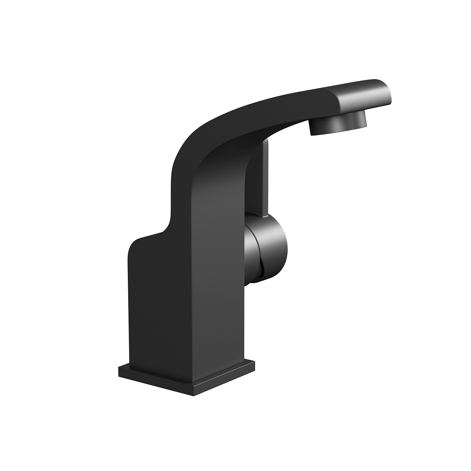 DAX Single Handle Bathroom Faucet - Brass Body with Matte Black Finish - 3 15/16 x 5 15/16 Inches (DAX 8260 BL) - Perfect for Modern Bathroom Vanities and Sink Upgrades