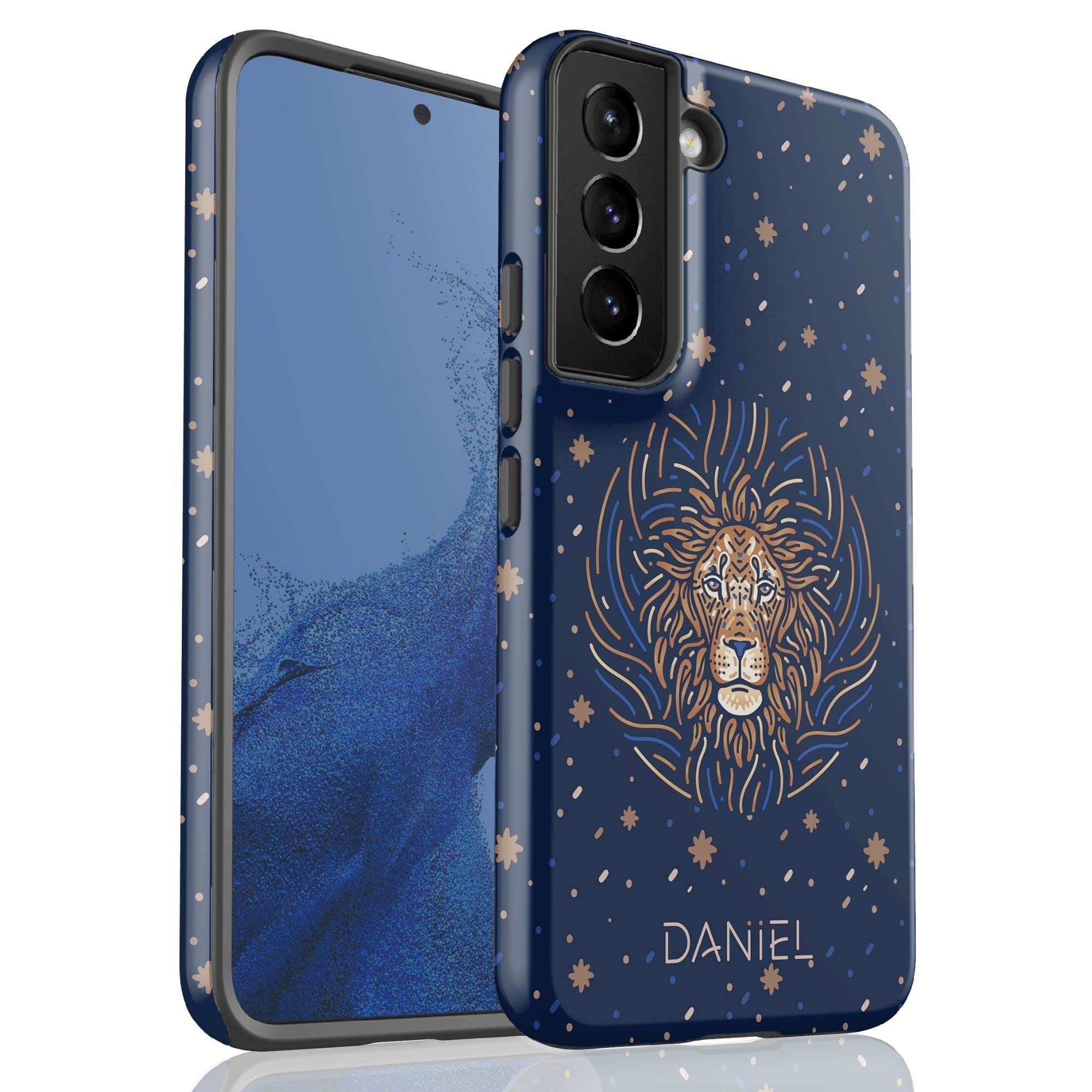 Personalized Leo Zodiac Sign Phone Case - Custom Name Astrology Cover for Samsung Galaxy S25 Plus, S24 Ultra, S23, S22, S21, S20, S10, S9, S8, Note 20 & 10 - Perfect for Horoscope Lovers & Gift Giving