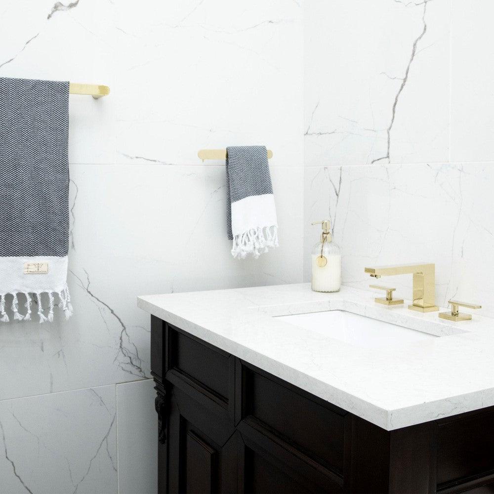 ZLINE Crystal Bay Bathroom Faucet - CBY BF Series - Modern Waterfall Spout Bathroom Sink Faucet with Lever Handle for Vanity, Powder Room & Guest Bath (Brushed Nickel Finish)