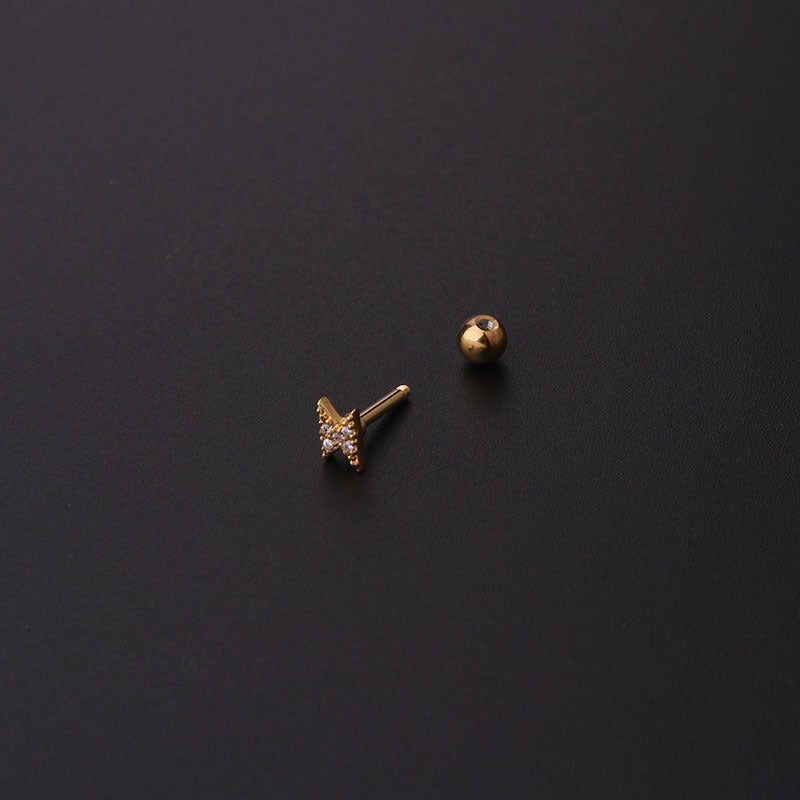 16G Cartilage Tiny Stud Earrings - Surgical Steel Sword Design Earrings for Women | Perfect for Pierced Ears, Daily Wear & Unique Gift Giving