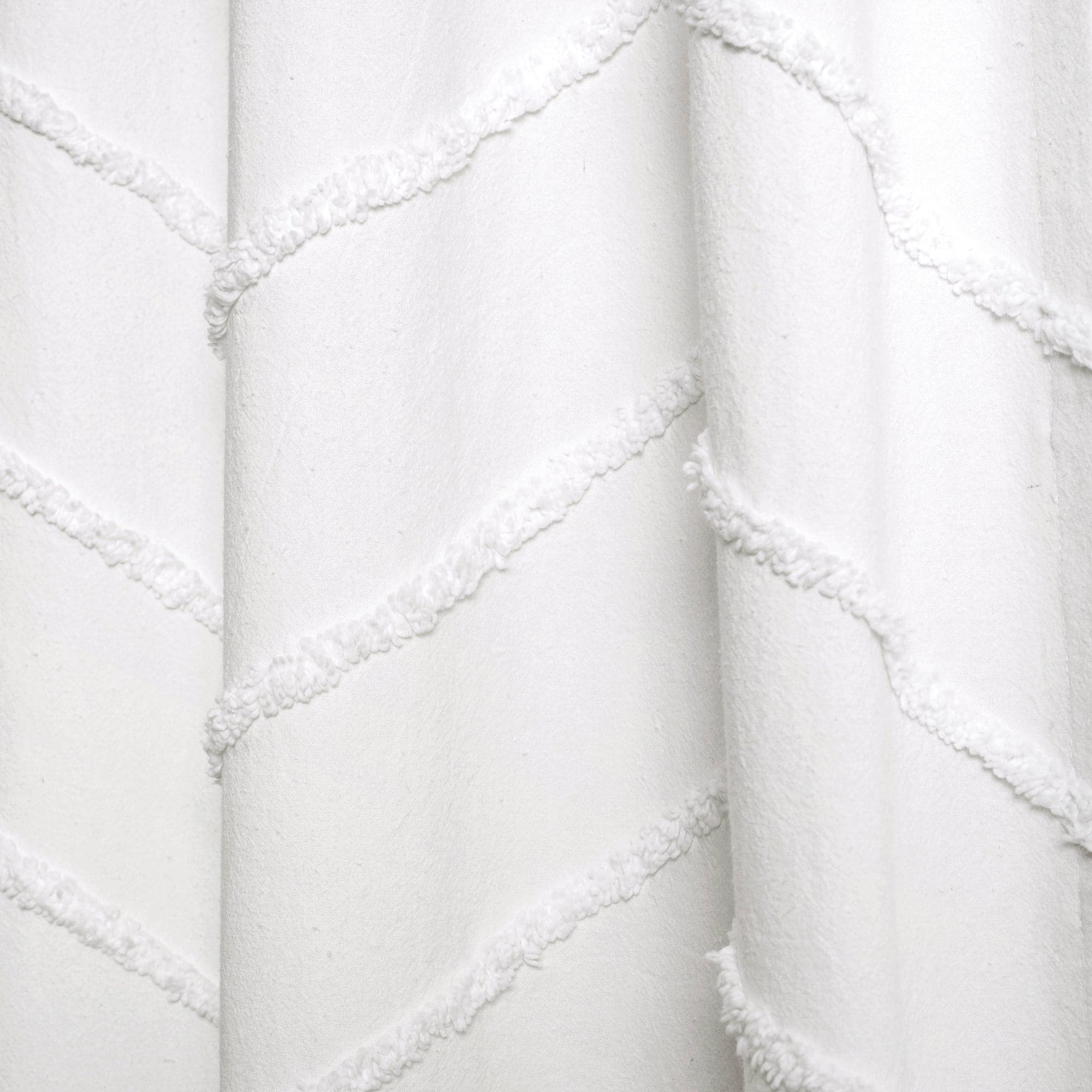 Soft Chenille Chevron Window Curtain Panel Set - Blackout Thermal Insulated Drapes for Living Room & Bedroom