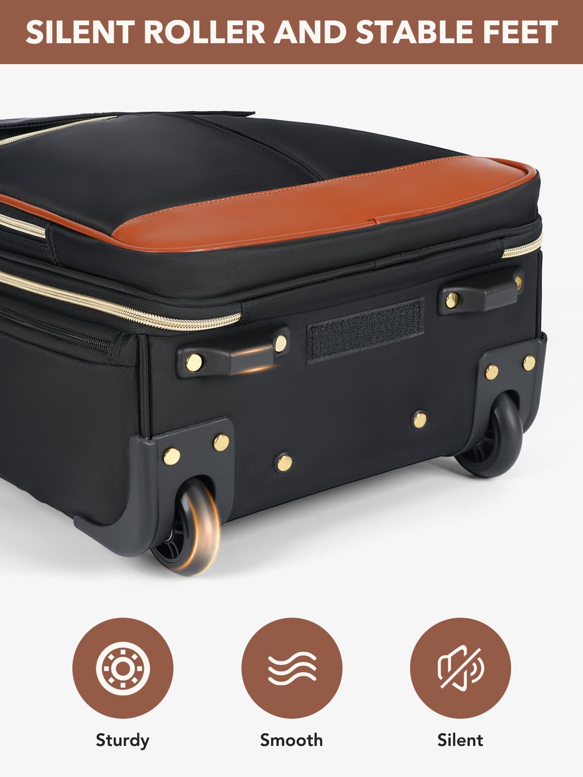 Rolling Backpack for Women & Men - 17 Inch Wheeled Laptop Backpack with Wheels, Large Carry-On Flight Approved Travel Backpack for Work, Business & Overnight Trips - Perfect for Air Travel, Commuting & Business Meetings (Black)