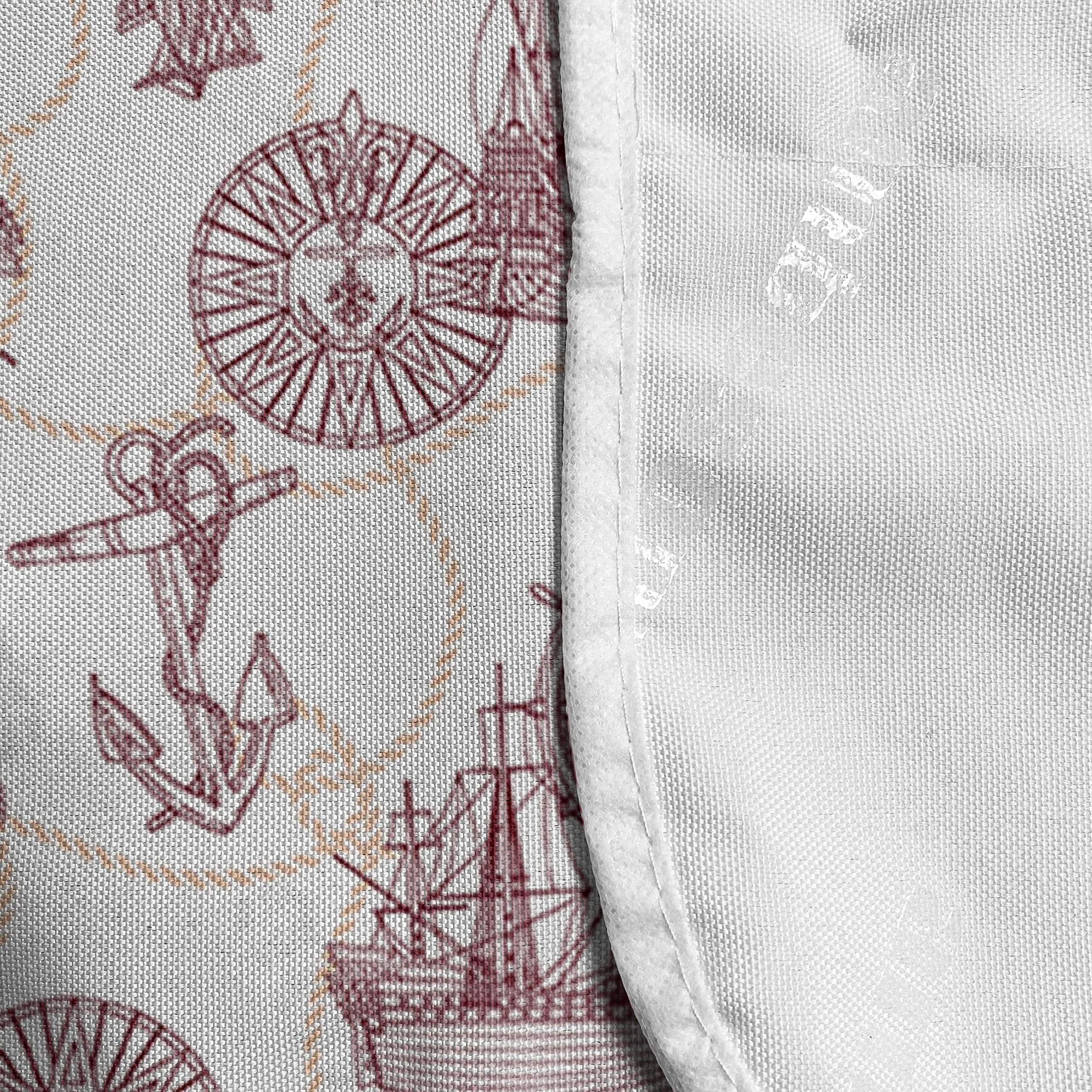 Ambesonne Nautical Microwave Oven Cover - Waterproof Kitchen Organizer with Pockets, 36