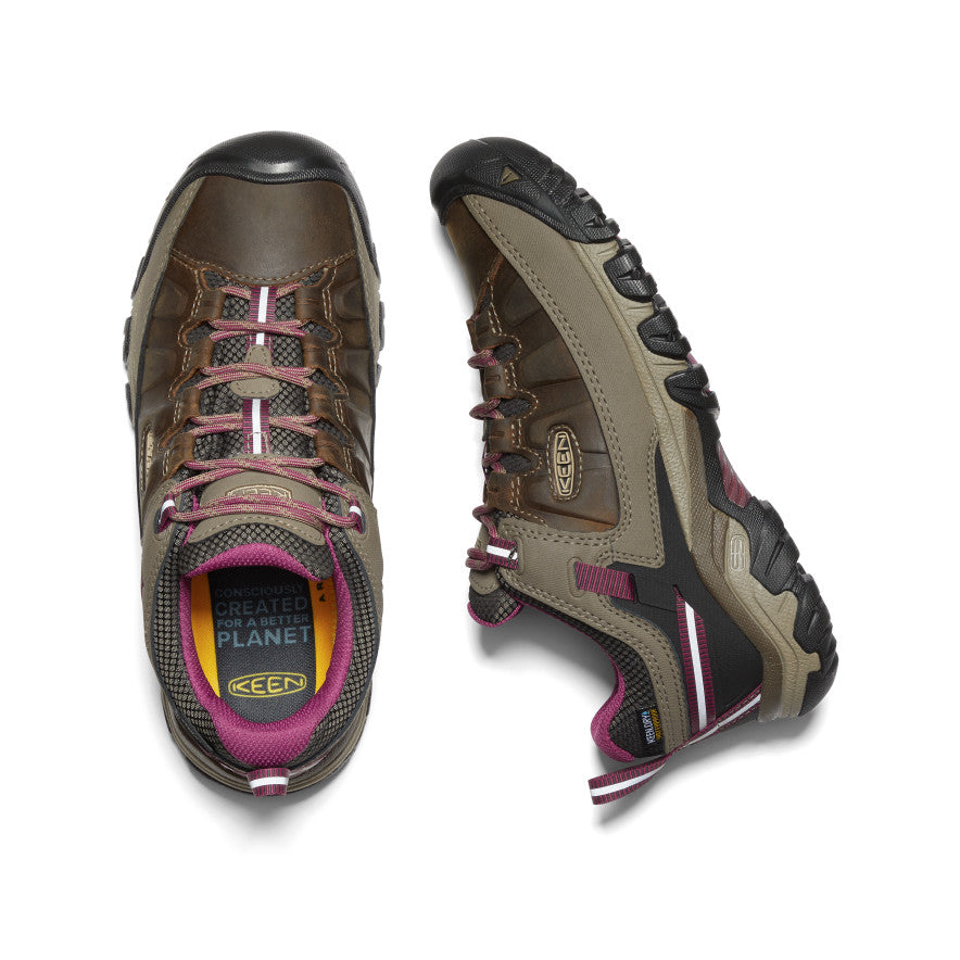 Women's KEEN Targhee III Waterproof Hiking Boots - Weiss/Boysenberry Color | Outdoor Adventure, Trail Walking & Camping Footwear