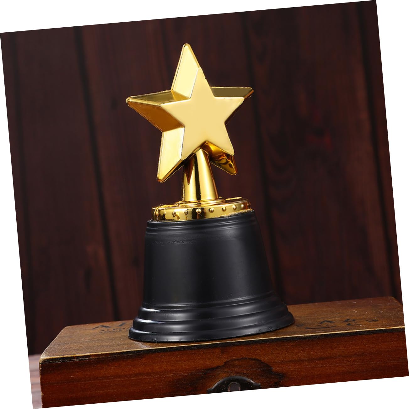 KICHOUSE 5-Piece Mini Trophy Set - Sports Awards, Kids Toys & Adult Collectibles - ABS Plastic Decor for Party Favors, Game Room, Office Desk & School Rewards