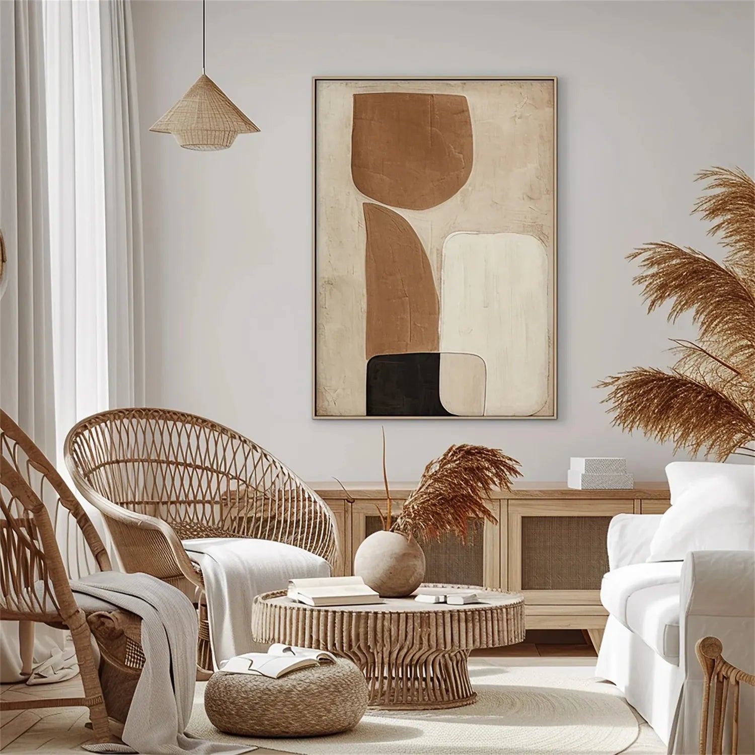 Abstract Painting #AB 178 - Modern Wall Art for Home & Office Decor | Handmade Canvas Artwork for Living Room, Bedroom, or Office Spaces