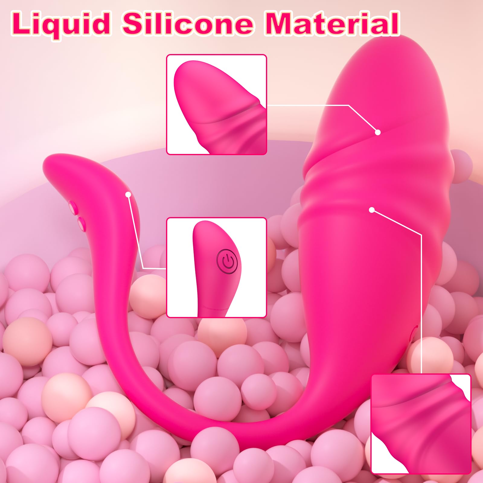Remote Control G Spot Vibrator - Thrusting Dildo with 9 Vibration Modes & APP Control, Wearable Panty Couple Sex Toy for Women - Perfect for Long Distance Play, Romantic Nights & Spicing Up Your Relationship