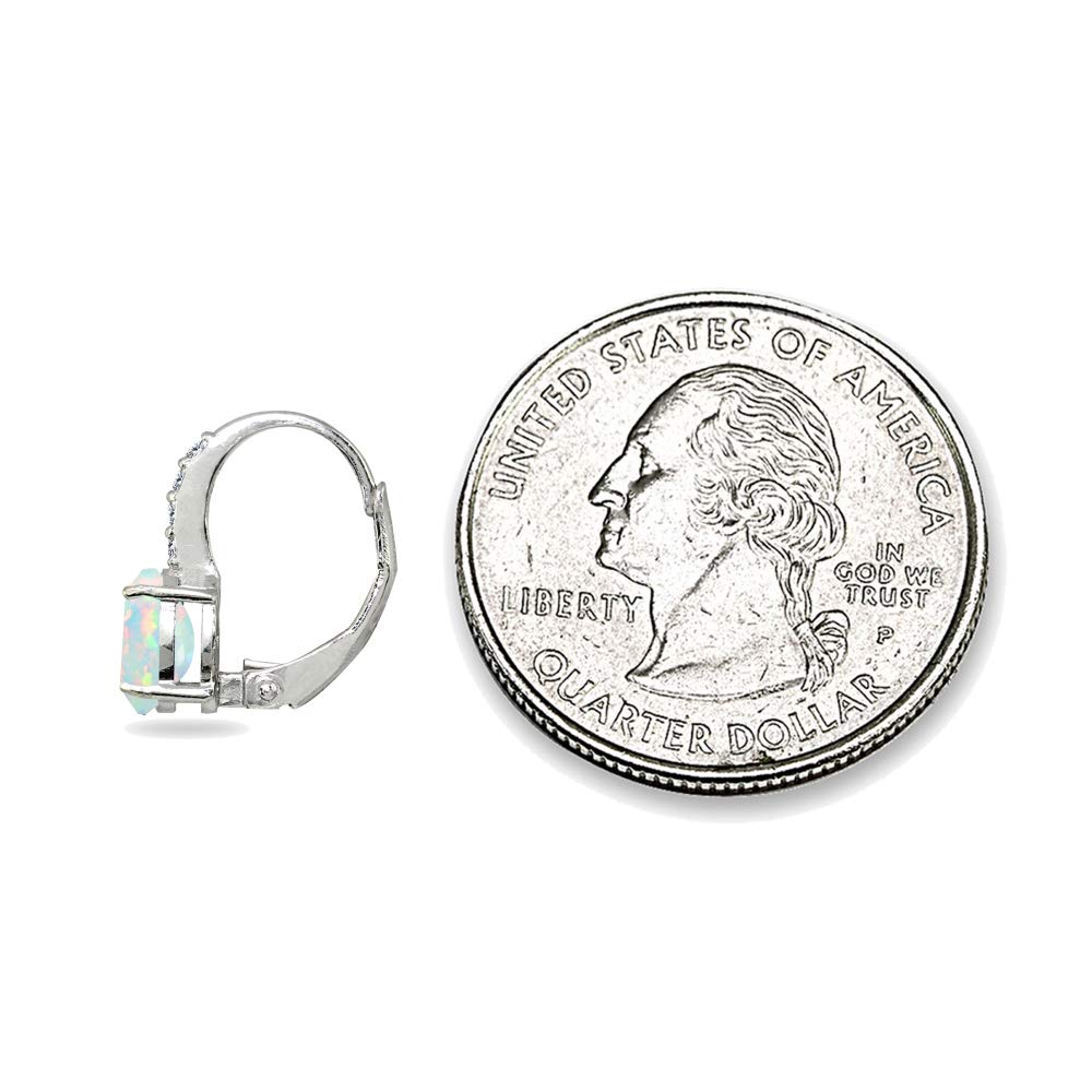 **7x5mm Oval Cut Birthstone Earrings for Women - Genuine or Synthetic Gemstone Leverback, Drop, Huggie & Dangle Earrings in Silver | Perfect for Gifts, Parties & Everyday Wear**