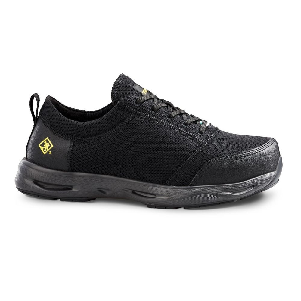 **Terra Litescape Unisex TR0A4NSKBLK Composite Toe Athletic Safety Shoes - Black - Lightweight Work Shoes for Construction, Warehouse & Industrial Use**