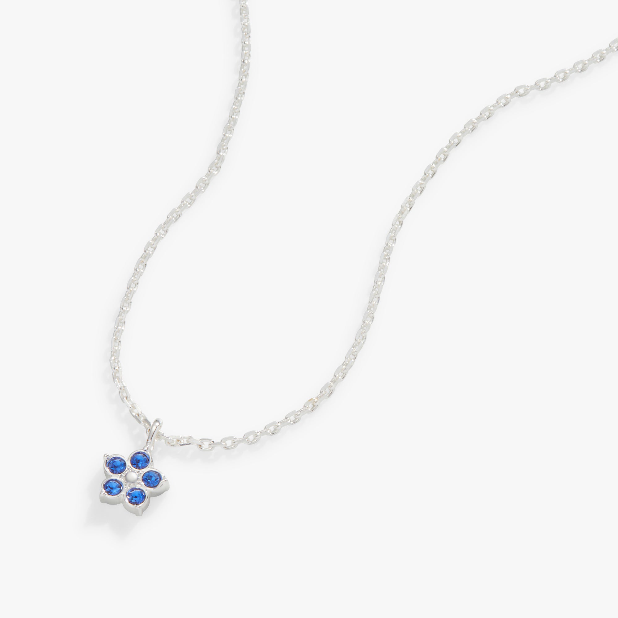 Elegant Crystal Forget Me Not Flower Necklace - Adjustable Chain for Women | Perfect Gift for Anniversary, Birthday & Valentine's Day | Jewelry for Everyday Wear & Special Occasions