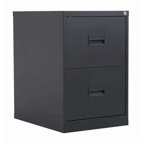 Metal File Cabinet with Lock - 2 Drawer Letter Size File Cabinet for Office, Home, or School - Secure Document Storage Organizer for Files, Folders, and Office Supplies