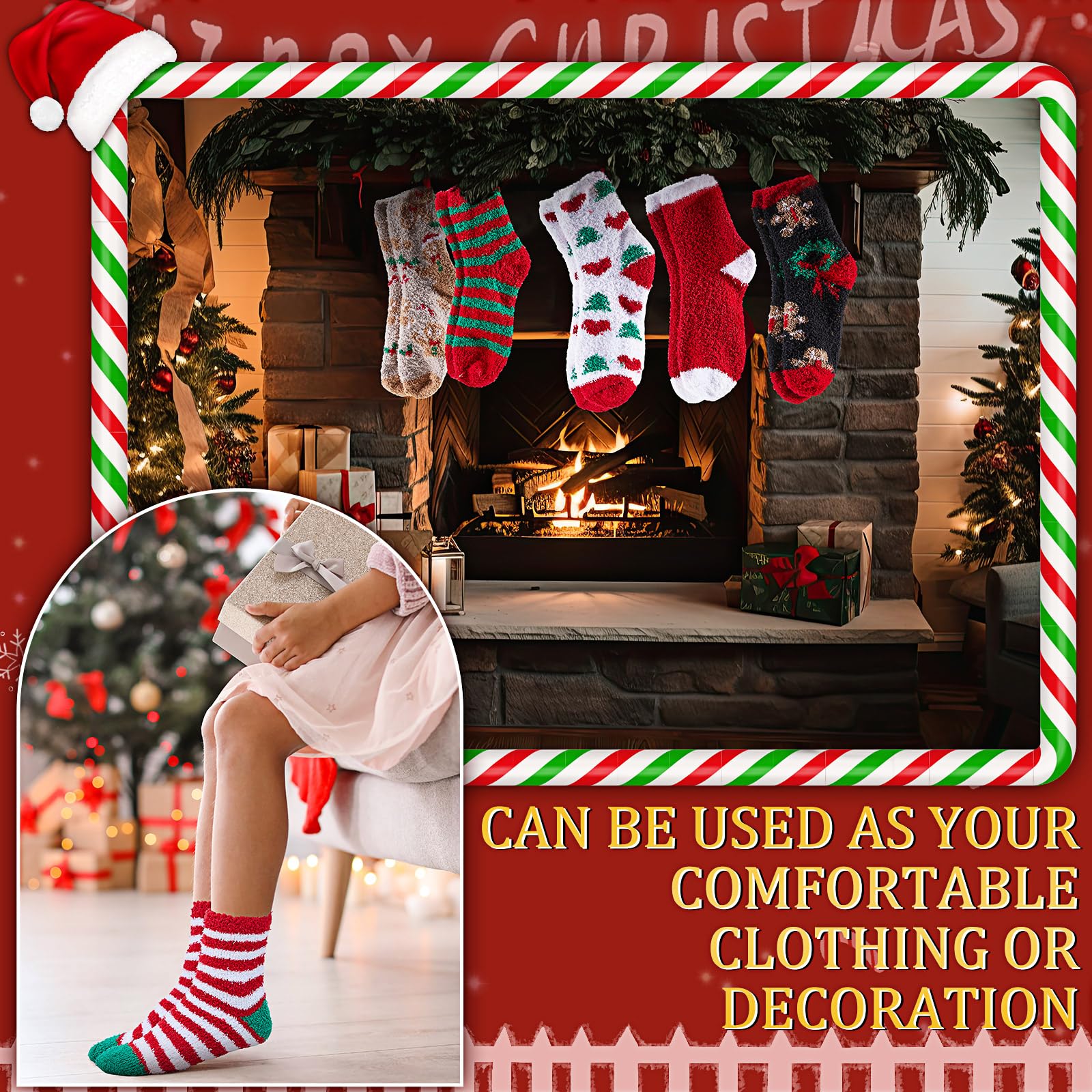 150 Pairs Christmas Socks Bulk Pack - Cozy Fuzzy Slipper Socks for Women, Colorful Novelty Winter Gifts (Xmas, New Year) - Perfect for Holiday Parties, Stocking Stuffers & Winter Comfort