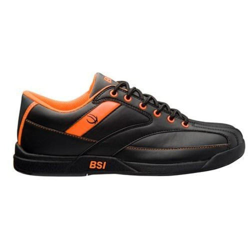 BSI Men's #582 Sport Bowling Shoes - Black & Orange | Lightweight & Comfortable for League Play & Casual Bowling